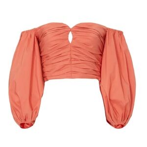 NWT- Gorgeous- Tanya Taylor Coral Off-Shoulder Blouse -in Rent the Runway - 6